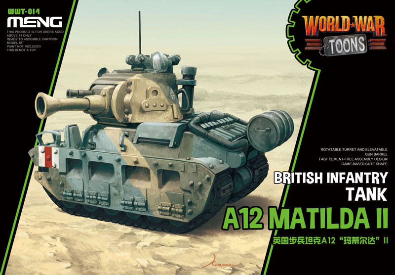 British A12 Matilda II - World War Toon - Meng Model Kids Caricature Series